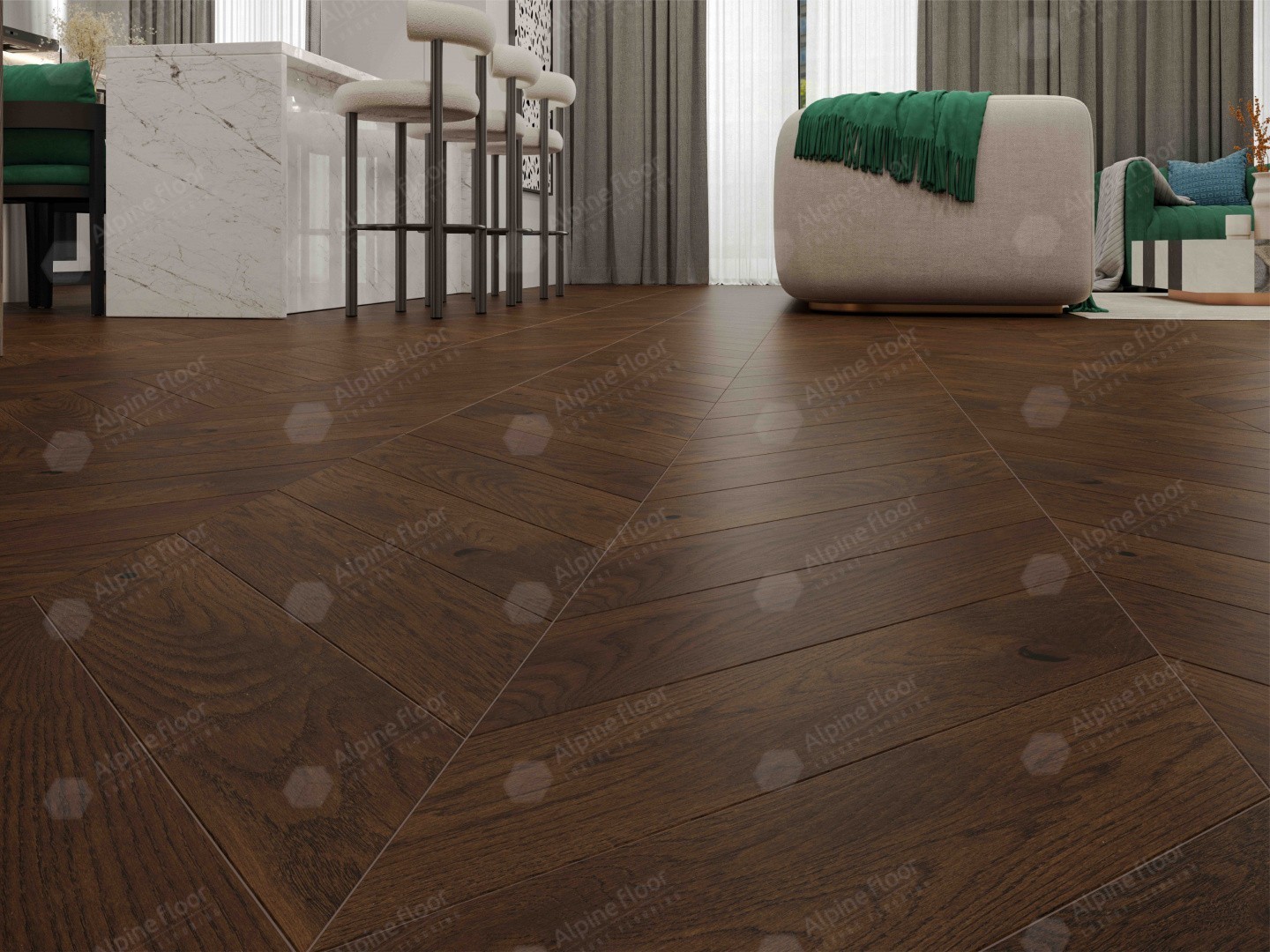 Alpine Floor Дуб Тобакко-сhat EW203-08