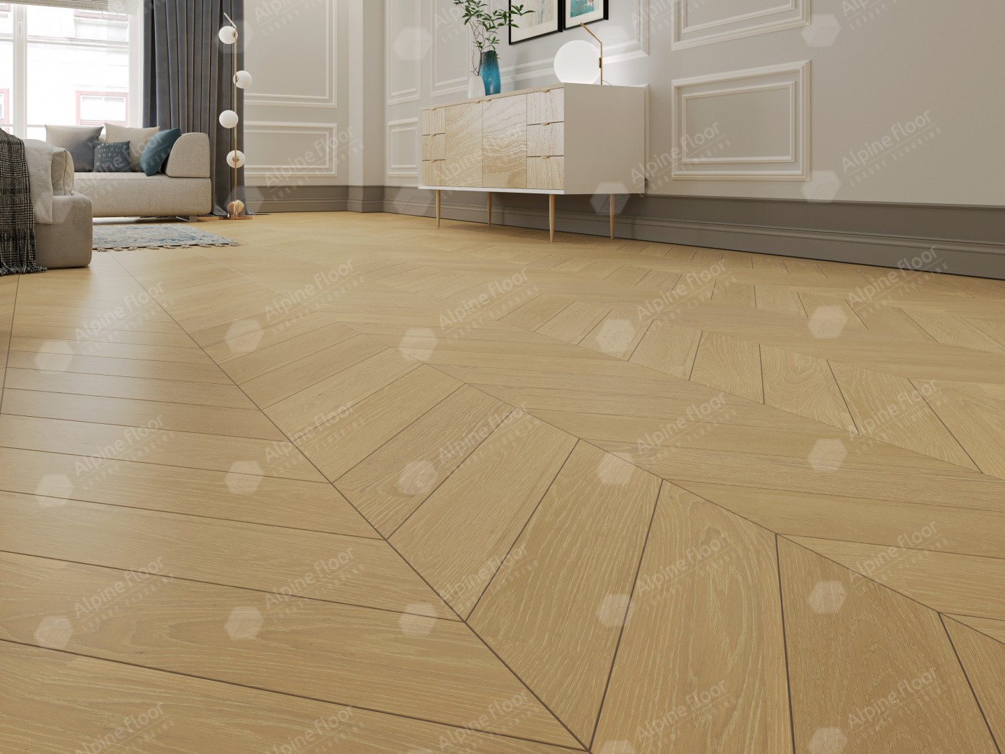 Alpine Floor Дуб Шампань EW203-01