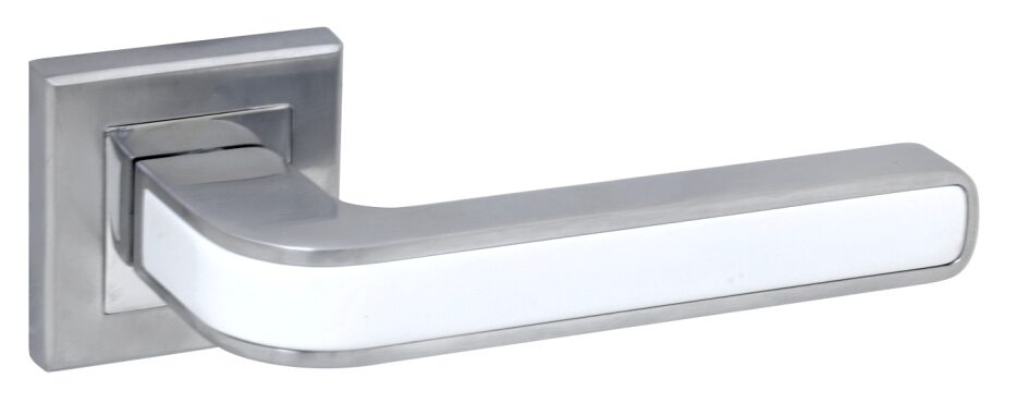ADDEN BAU PIEZA Q360 WHITE / CHROME (цвет МАТОВЫЙ ХРОМ / БЕЛАЯ ВСТАВКА)