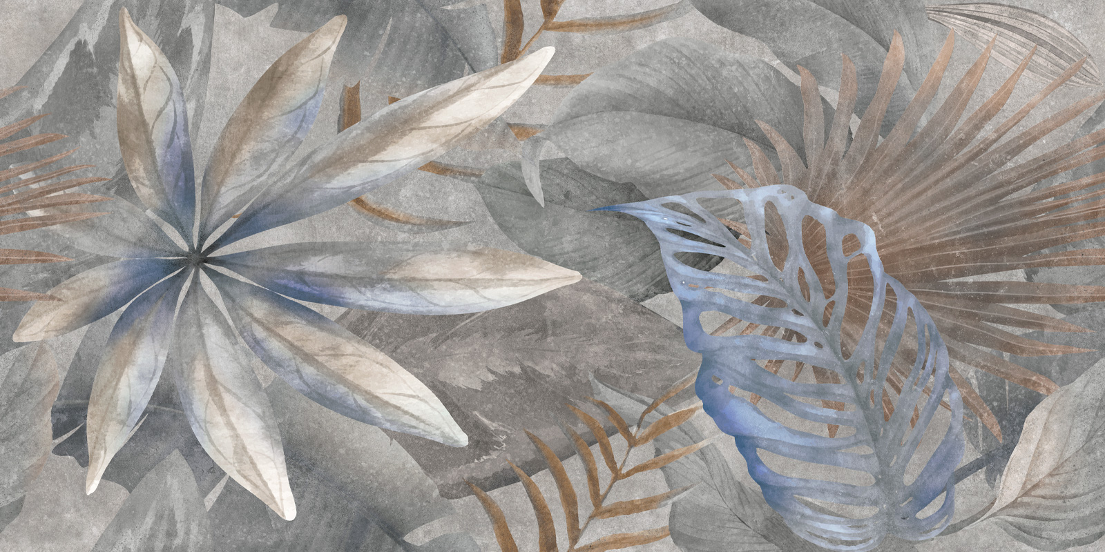 Delacora Керамогранит матовый  Bahamas Floristry Dark D120240G 600x1200