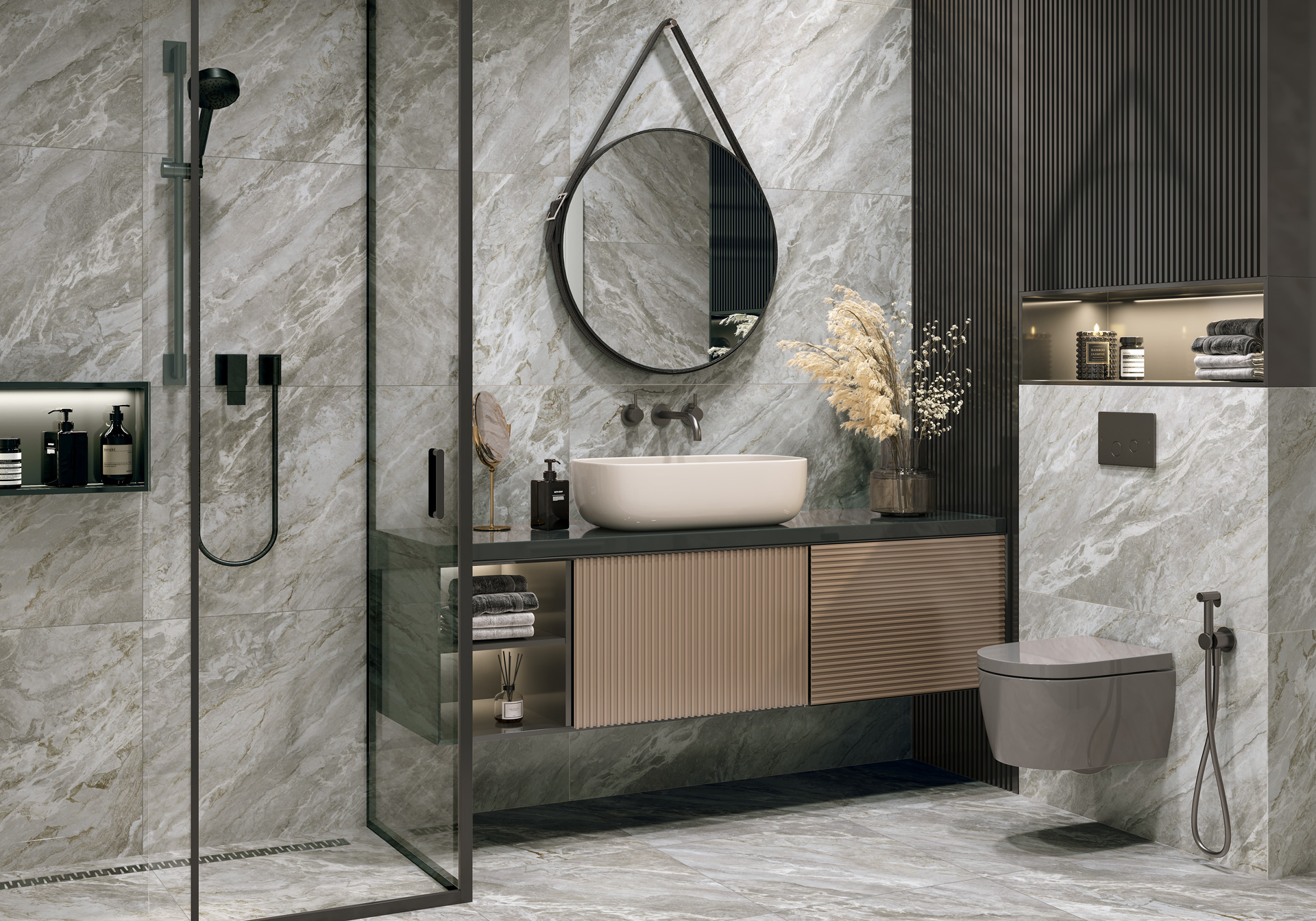 Delacora Керамогранит матовый карвинг  Corby Gris  60120CRB05 600x1200