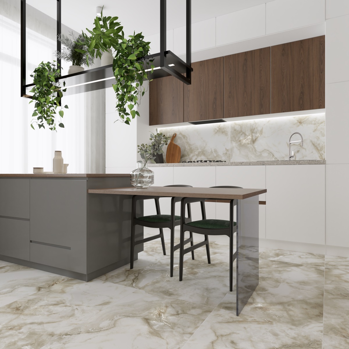 Primavera CR228 Marbillo Rose Carving  1200х600х9мм