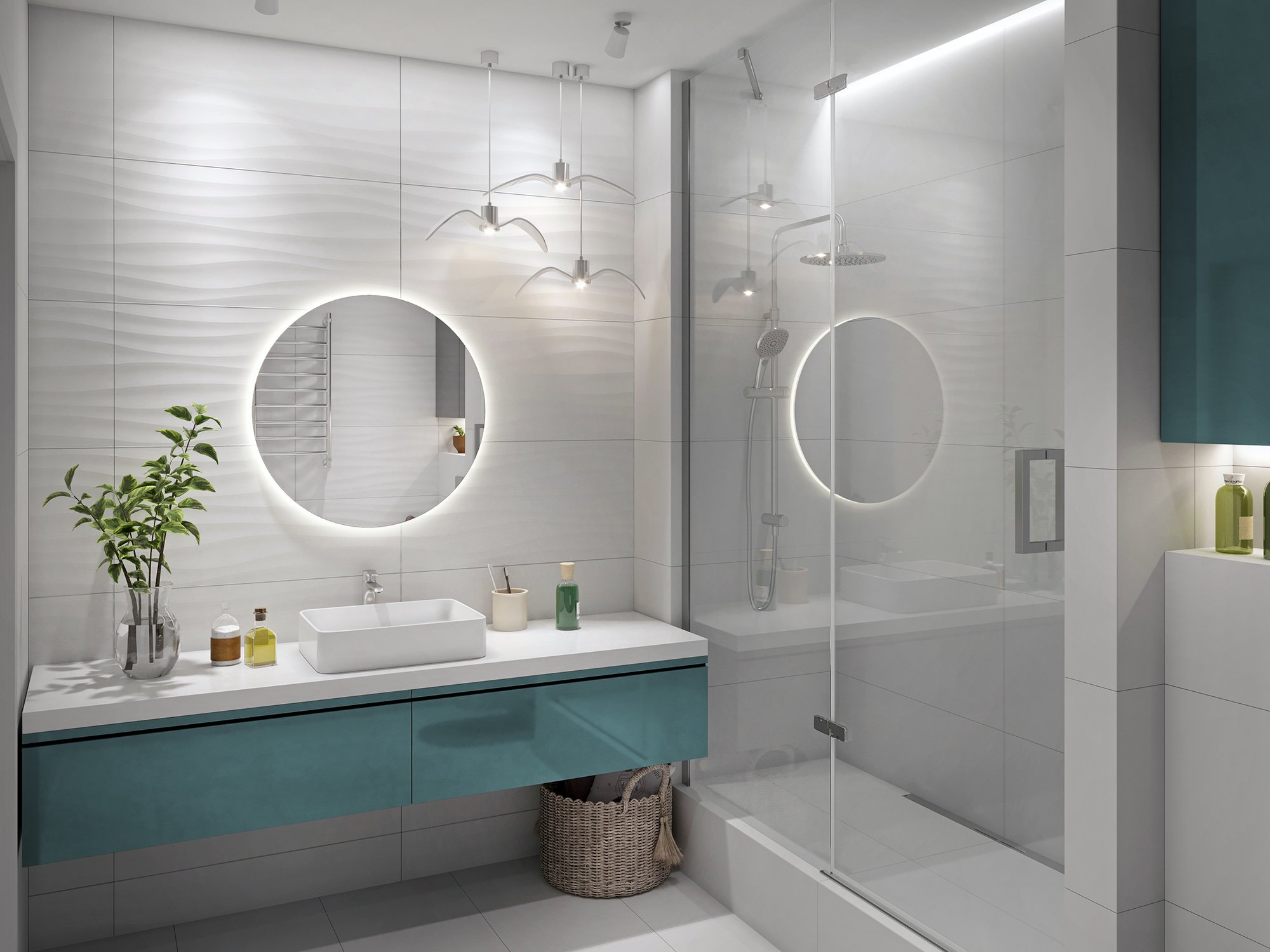 Global Tile Princess GT40805803MR Белый 40x80