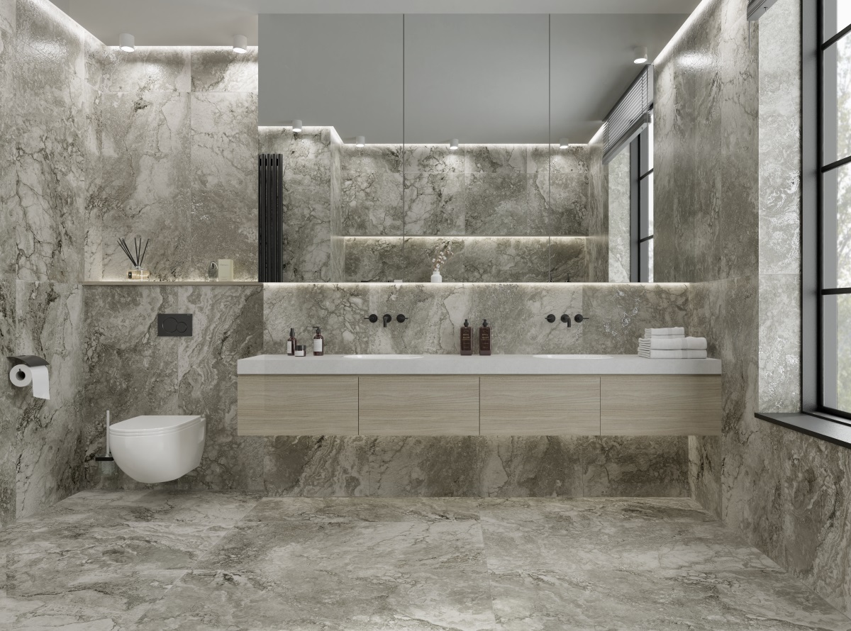 Primavera РС206 Porto Stone Grey Punch-Carving 1200х600х9мм