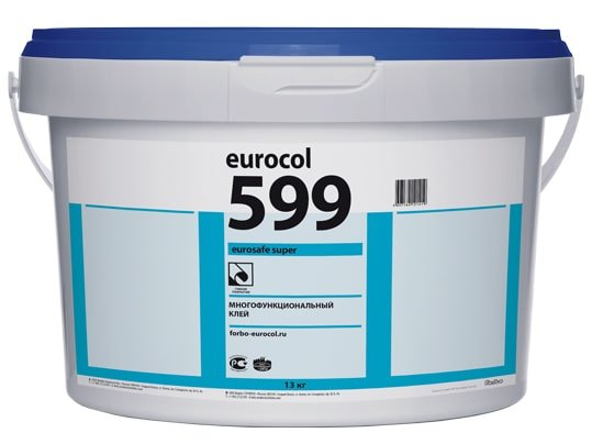 Forbo Eurocol Клей Forbo Eurocol 599 Eurosafe Super многофункциональный дисперсионный, 10кг