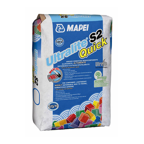 Mapei Клей для плитки Mapei Ultralite S2 QUICK (C2FE S2)серый 15кг