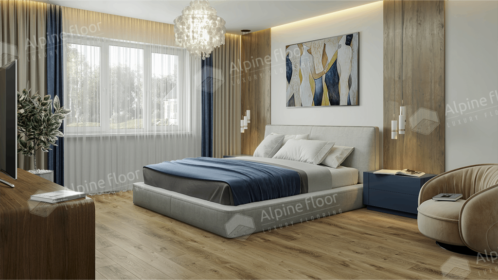 null LVT плитка Дуб Натуральный Отбеленный ECO 23-3