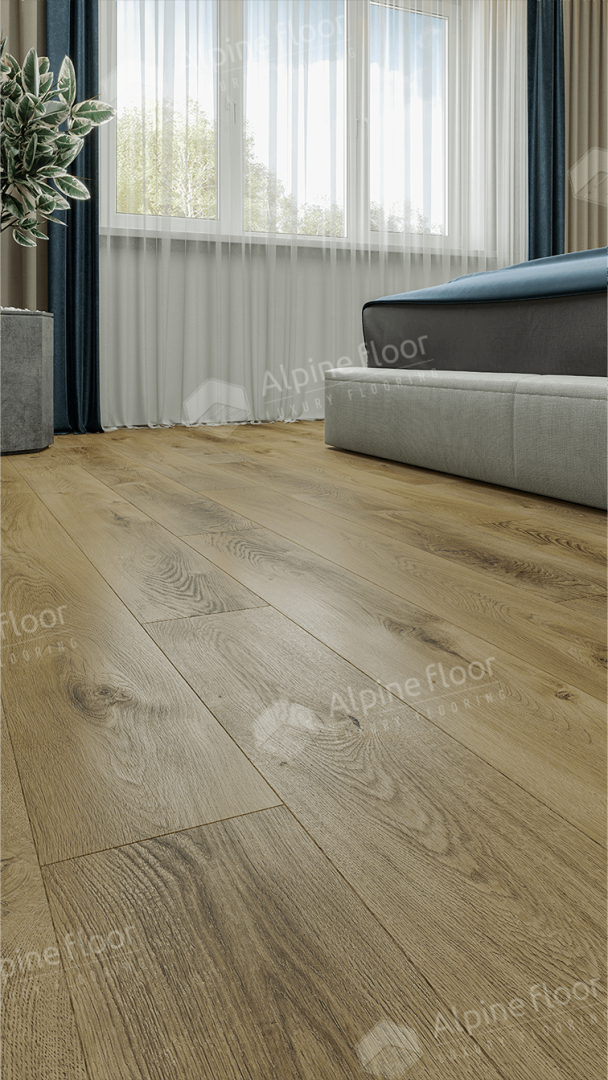 null LVT плитка Дуб Натуральный Отбеленный ECO 23-3