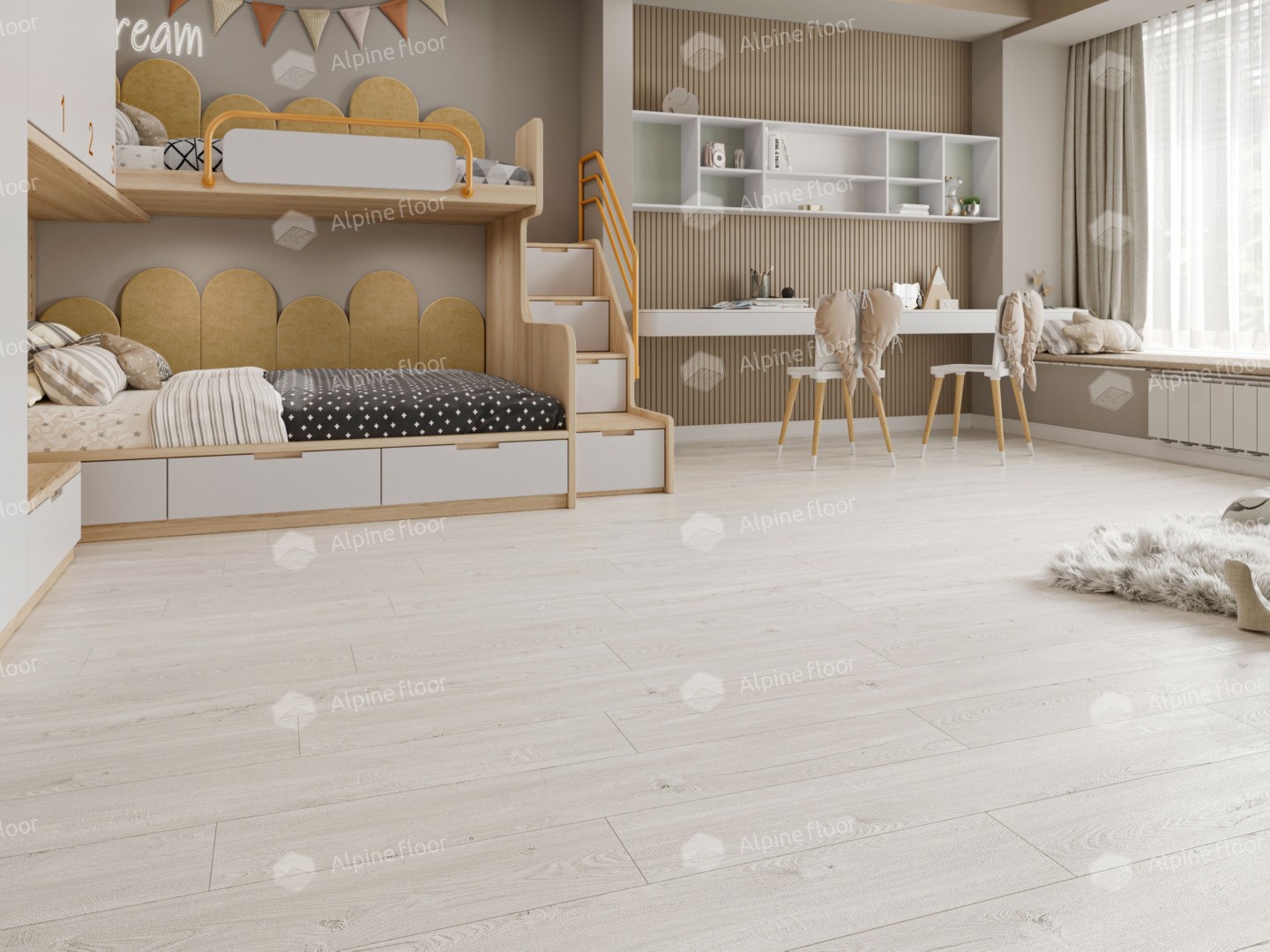 Alpine Floor LVT ламинат Секвойя  Light ЕСО 6-3 LVT