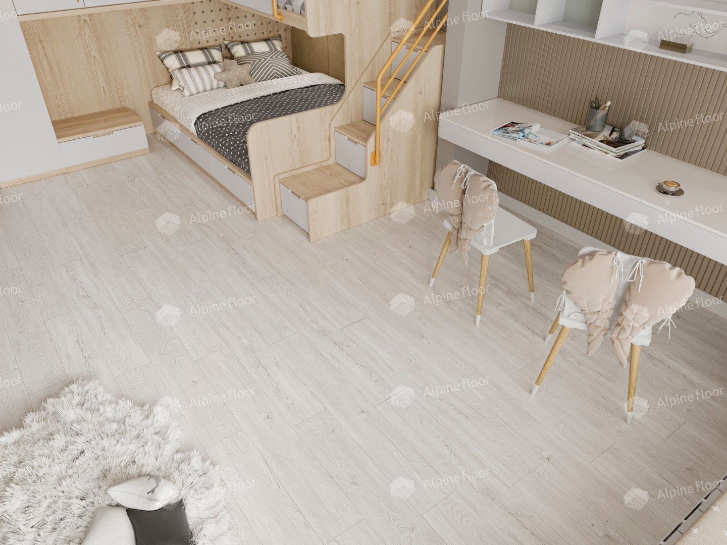 Alpine Floor LVT ламинат Секвойя  Light ЕСО 6-3 LVT