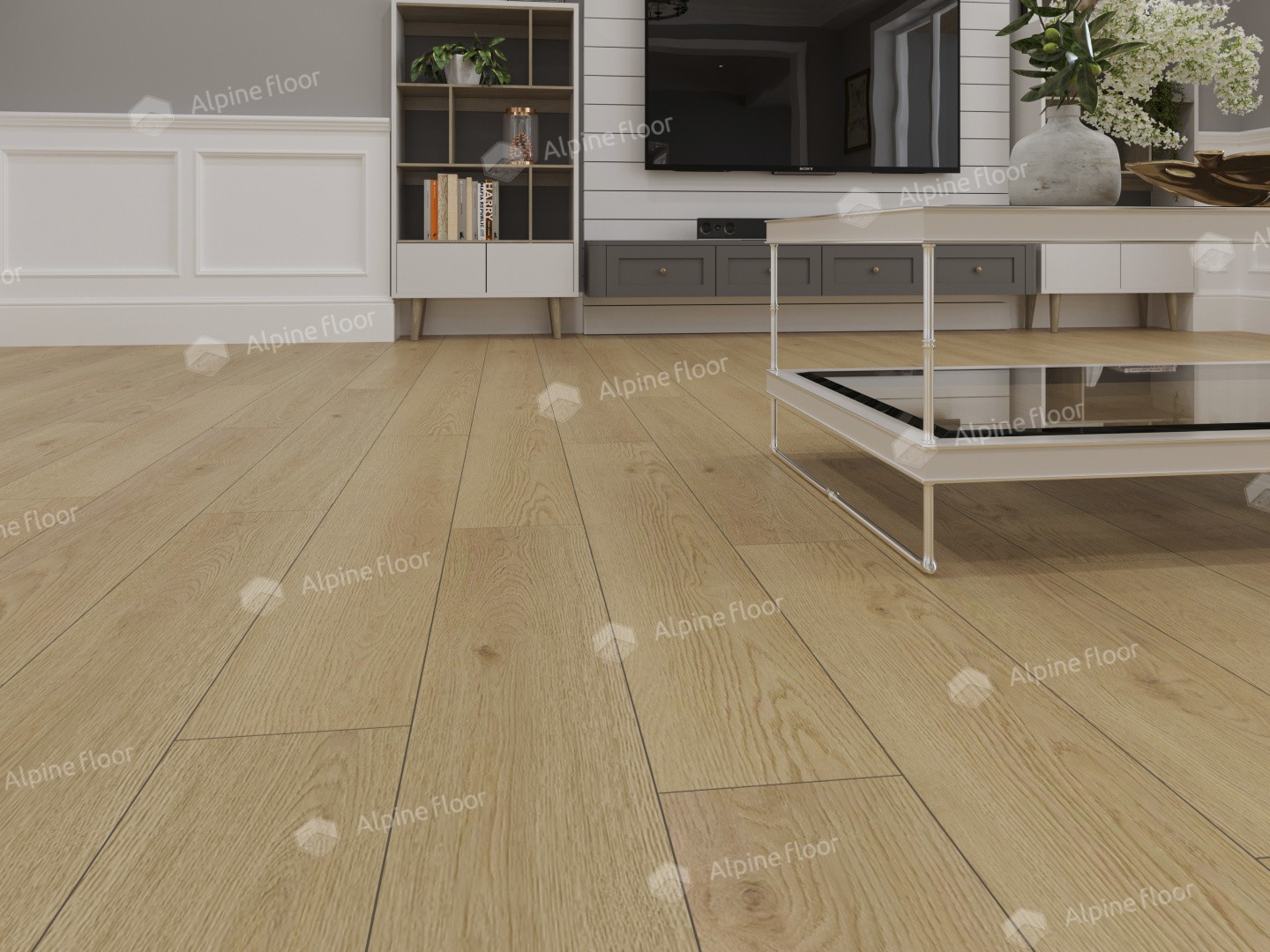 Alpine Floor LVT плитка Дуб Марципановый ЕСО 5-37