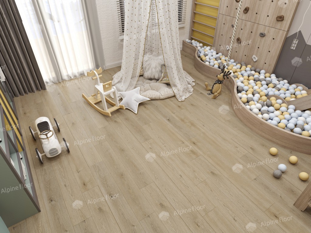 Alpine Floor LVT плитка Дуб Миндальный ЕСО 5-27