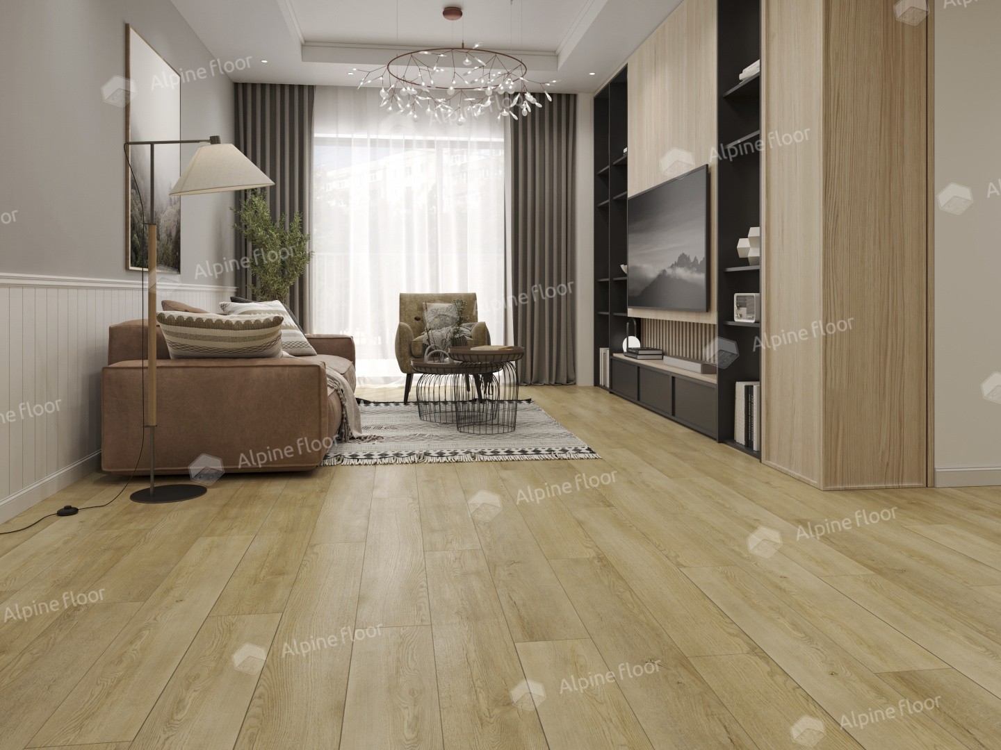 Alpine Floor LVT плитка Дуб старинный ЕСО 5-33