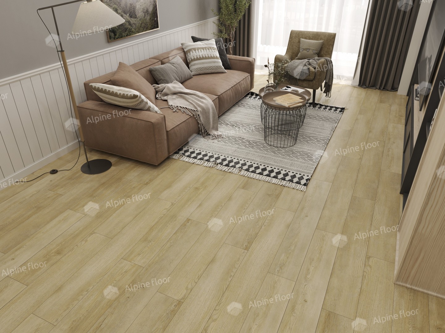 Alpine Floor LVT плитка Дуб старинный ЕСО 5-33