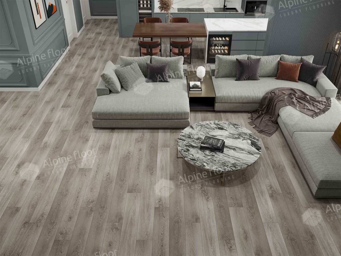 Alpine Floor LVT плитка Квебек ECO 11-1302