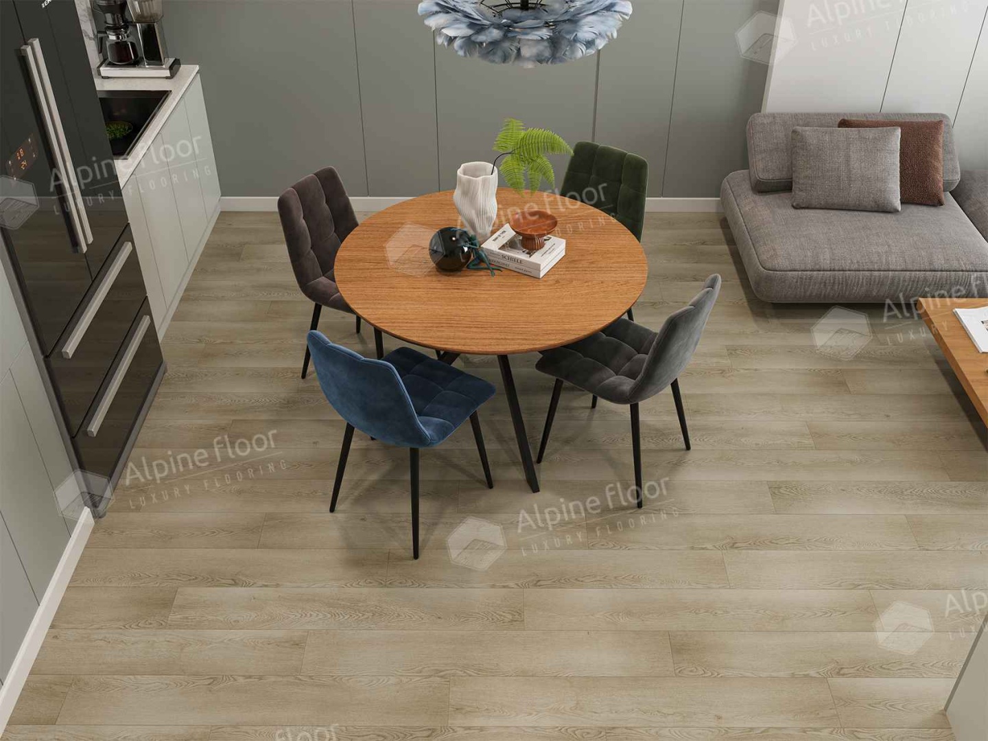 Alpine Floor LVT плитка Шварцевальд ECO 11-1802