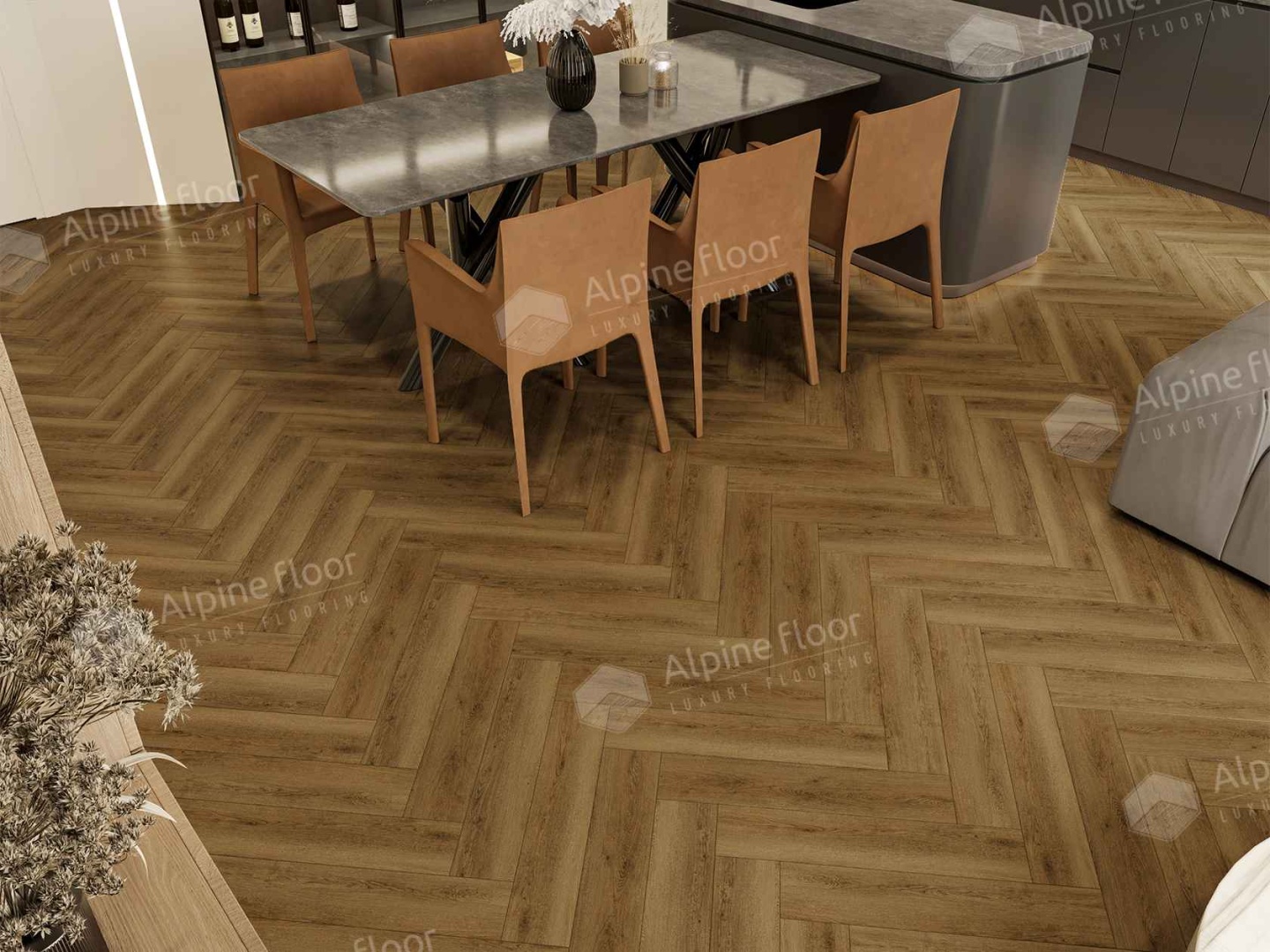 Alpine Floor LVT плитка  Дуб Капелла ECO 16-31