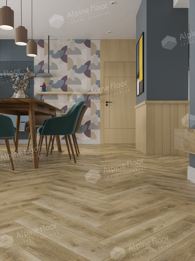 Alpine Floor LVT плитка  Дуб Кастор ECO 16-34