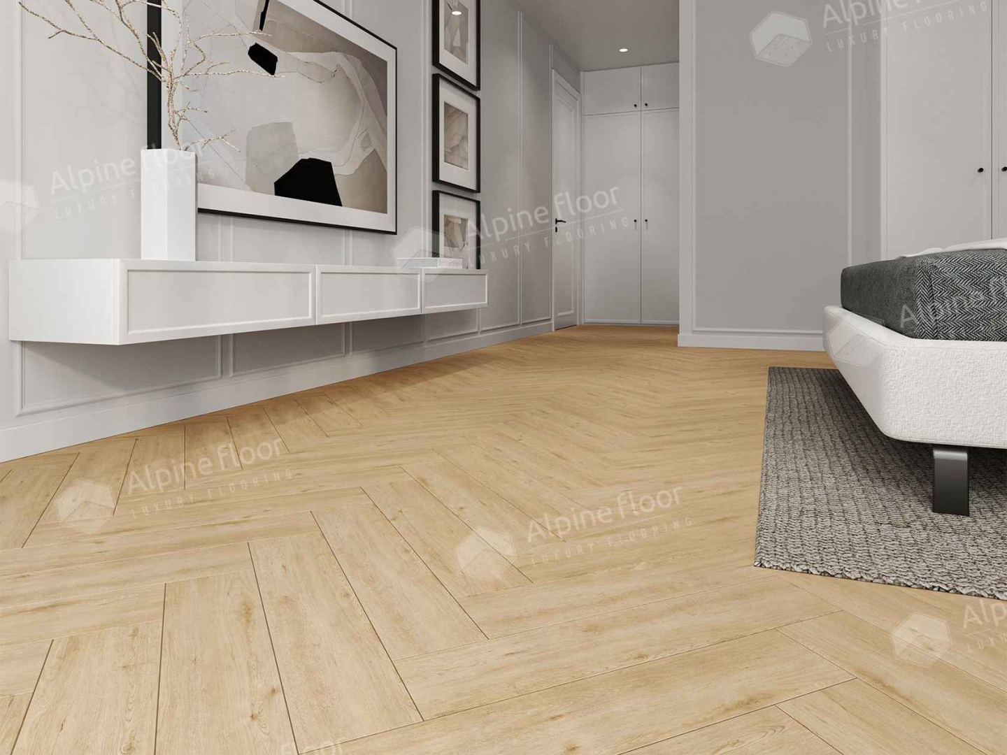 Alpine Floor LVT плитка  Дуб Лесат ECO 16-26