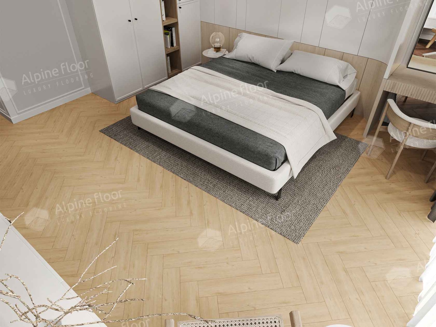 Alpine Floor LVT плитка  Дуб Лесат ECO 16-26