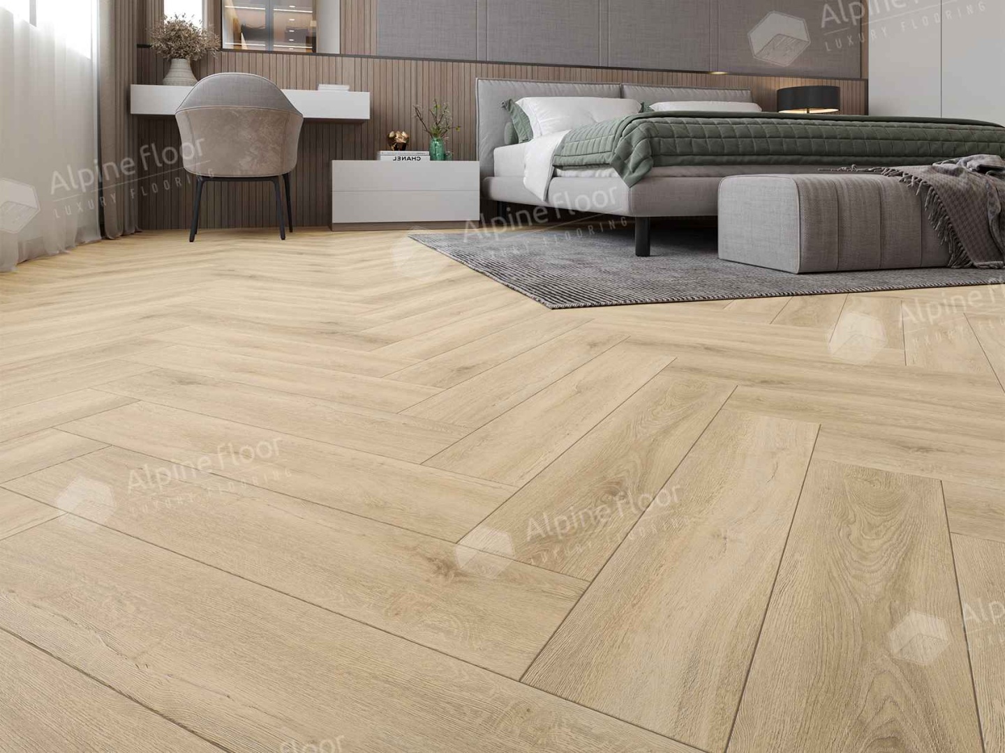 Alpine Floor LVT плитка  Дуб Ригель ECO 16-24