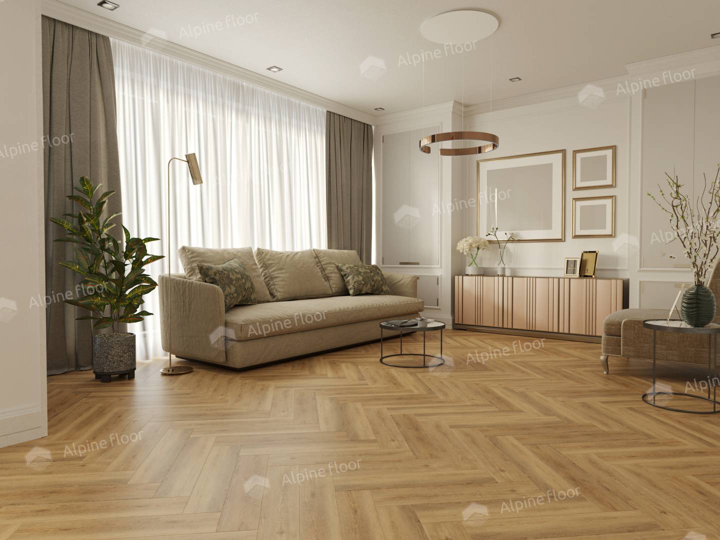 Alpine Floor SPC ламинат Дуб Буна ЕСО 13-30 MC