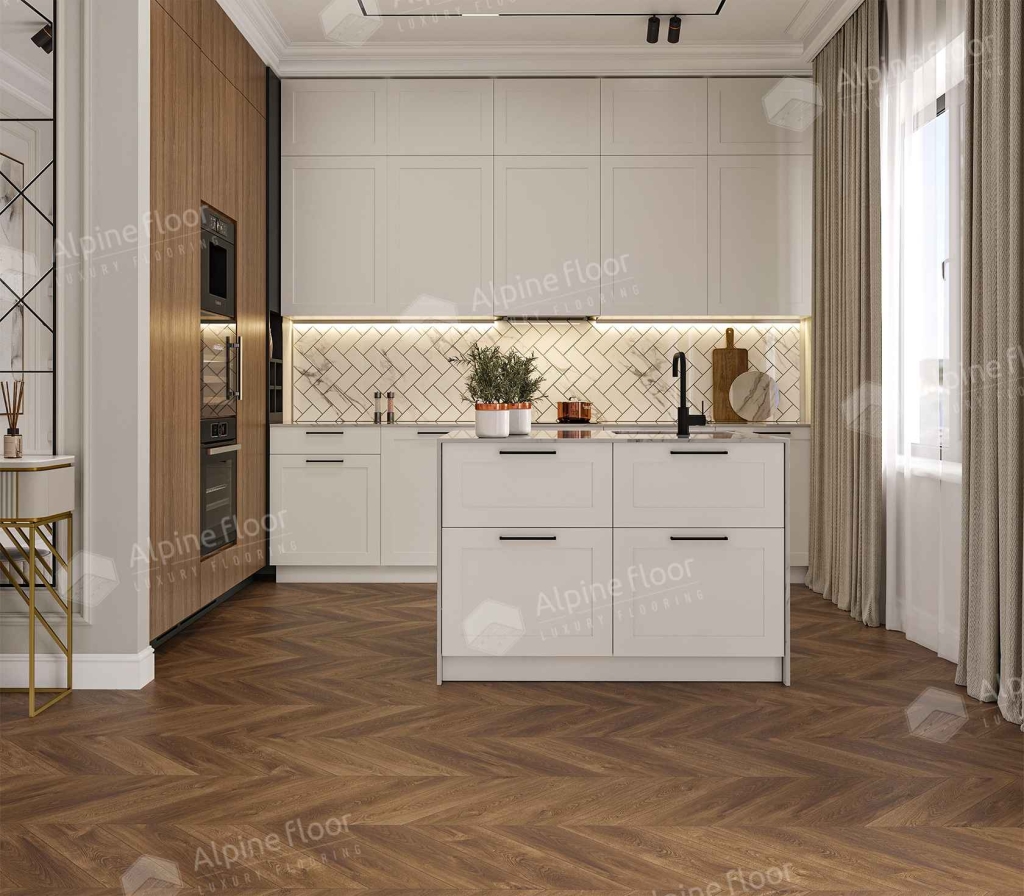 Alpine Floor SPC ламинат Дуб Коричневый ECO 18-13 MC