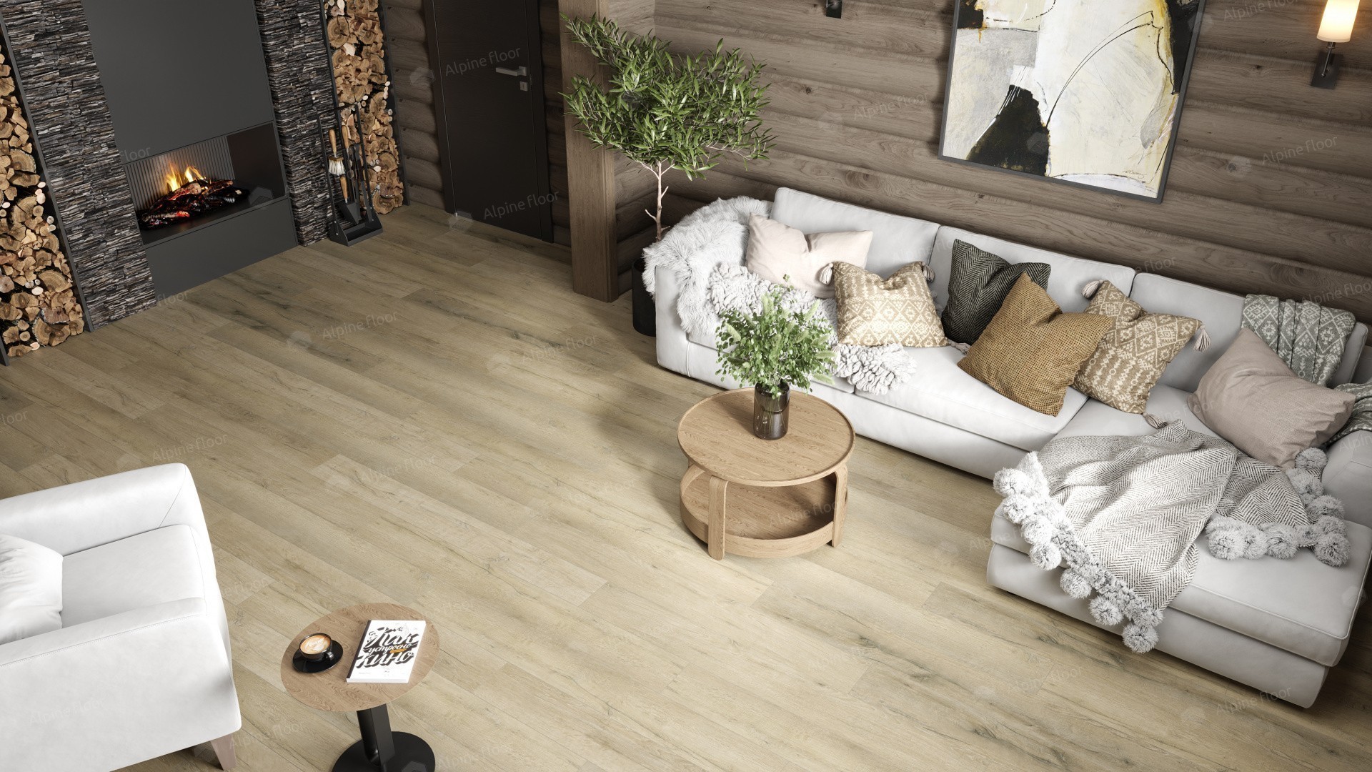 Alpine Floor SPC ламинат Дуб сливочный ABA ECO 7-19 MC