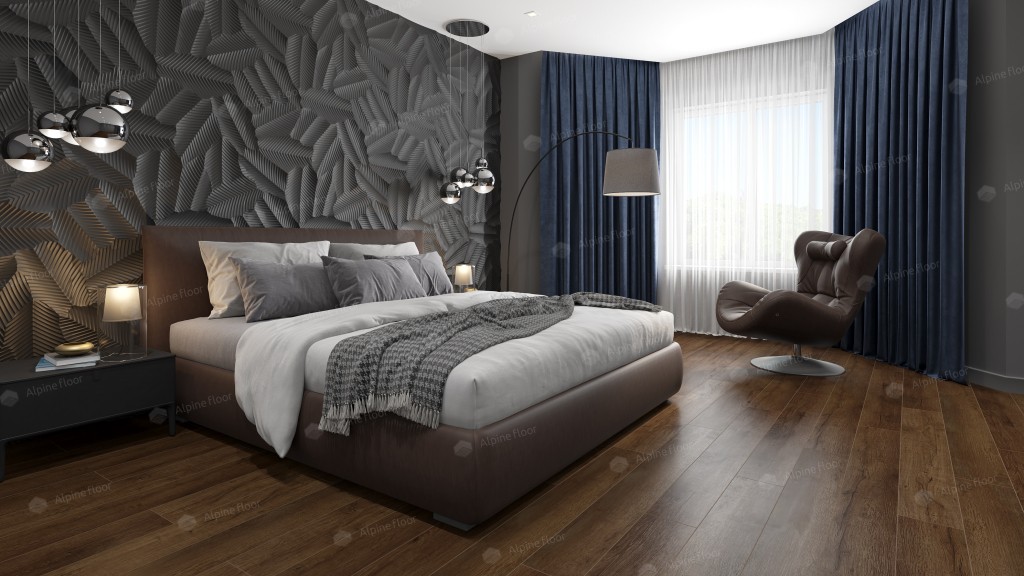 Alpine Floor SPC ламинат Дуб шоколадный ABA ECO 7-18 MC