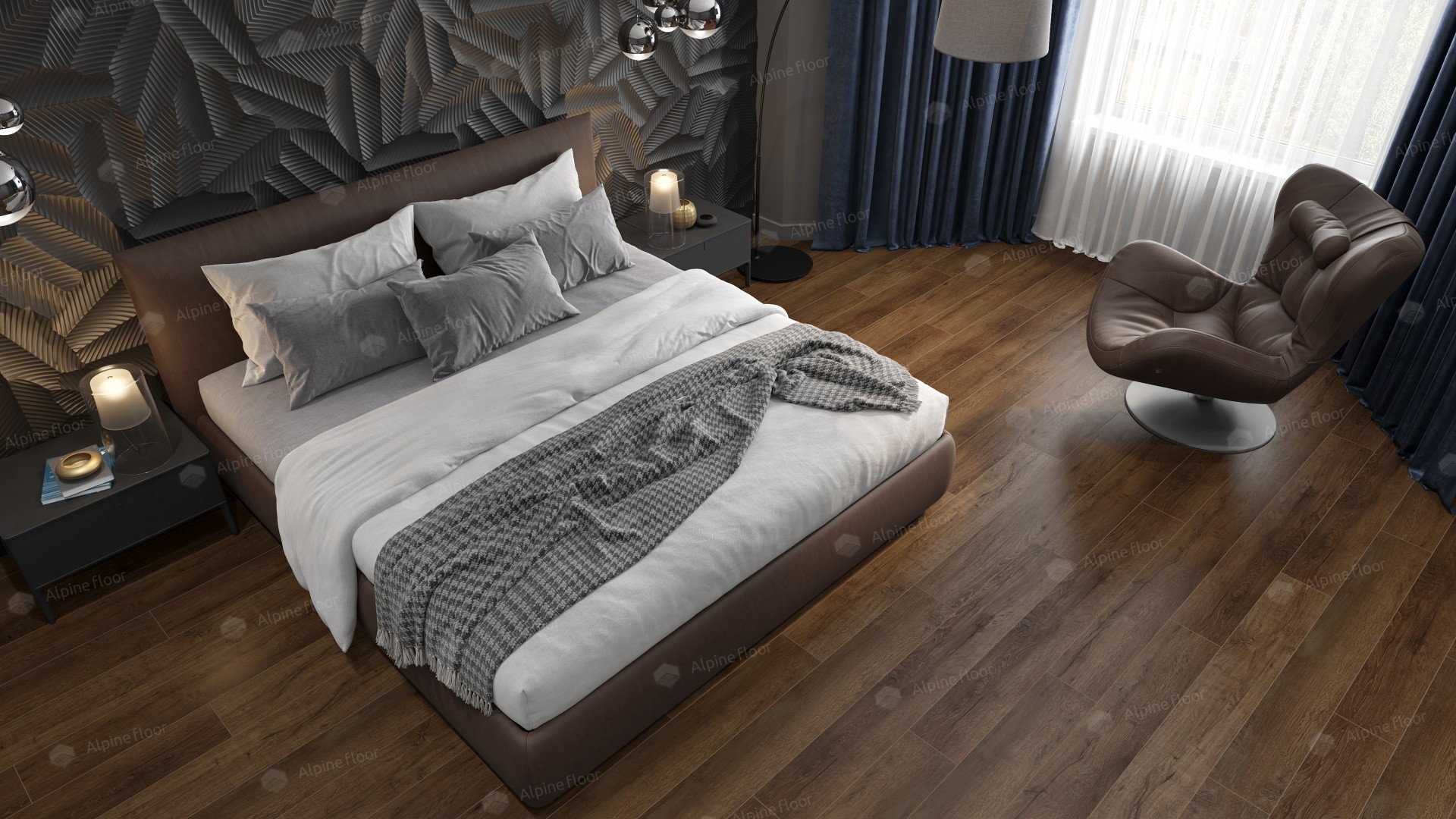 Alpine Floor SPC ламинат Дуб шоколадный ABA ECO 7-18 MC