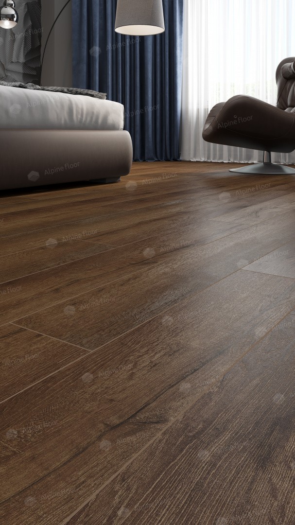 Alpine Floor SPC ламинат Дуб шоколадный ABA ECO 7-18 MC