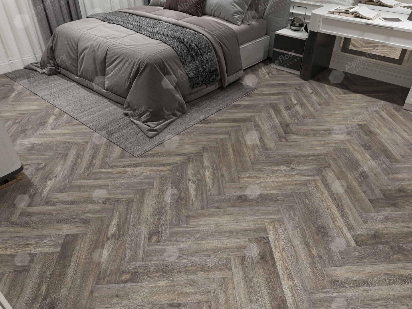 Alpine Floor SPC ламинат ВЕНГЕ ГРЕЙ ЕСО 13-8 MC