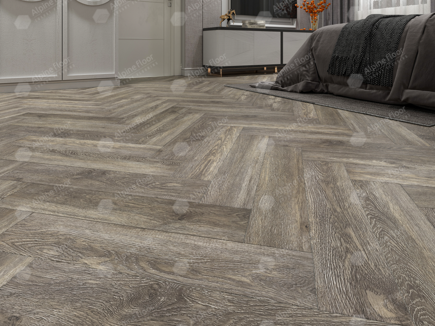 Alpine Floor SPC ламинат ВЕНГЕ ГРЕЙ ЕСО 13-8 MC
