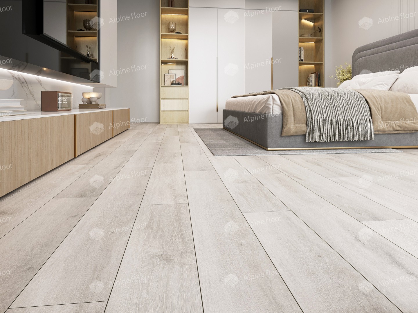 Alpine Floor SPC ламинат Ясень Серый ECO 134-5 MC