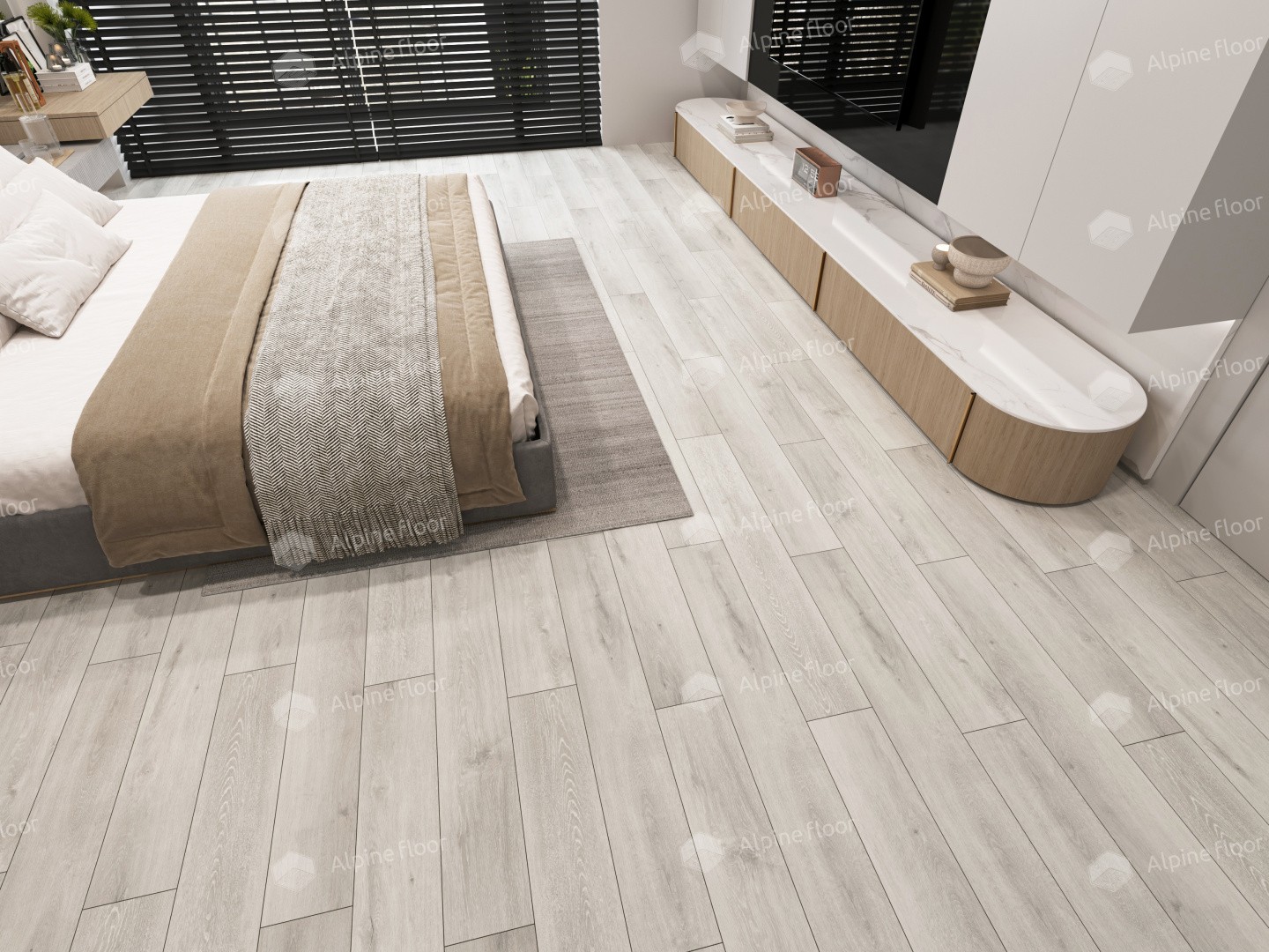Alpine Floor SPC ламинат Ясень Серый ECO 134-5 MC
