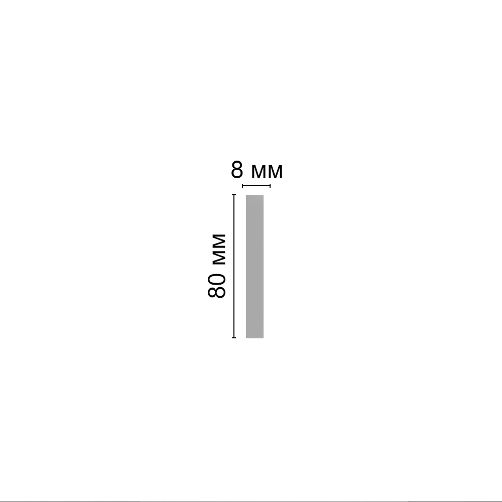 Decomaster Молдинг c рисунком DECOMASTER D042ДМ (80*8*2000мм)