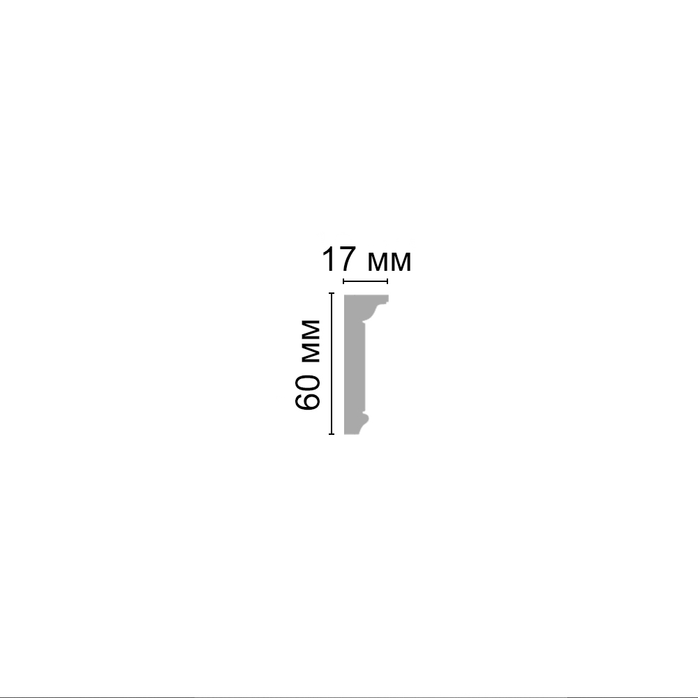 Decomaster Молдинг c рисунком DECOMASTER D219ДМ (60*17*2000мм)