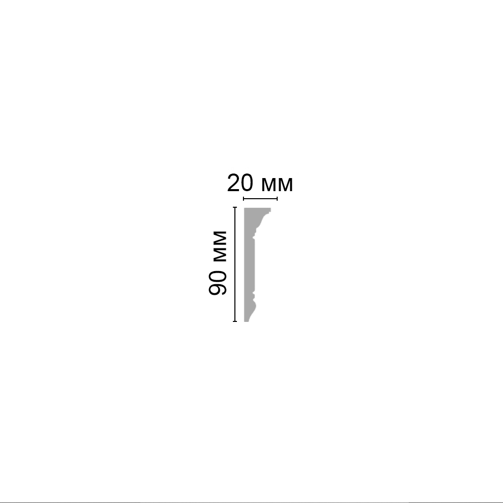 Decomaster Молдинг c рисунком DECOMASTER D226AДМ (90*20*2000мм)