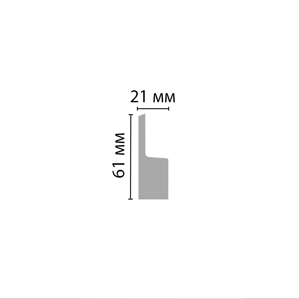 Decomaster Молдинг DECOMASTER D305 ДМ (61*21*2900 мм)