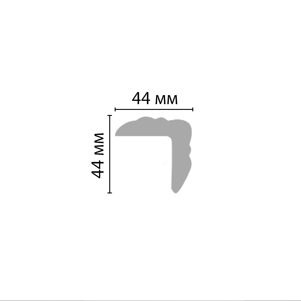 Decomaster Молдинг гладкий DECOMASTER 96206F гибкий (44*44*2400мм)