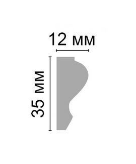 Decomaster Молдинг гладкий DECOMASTER A033 (35*12*2000мм)