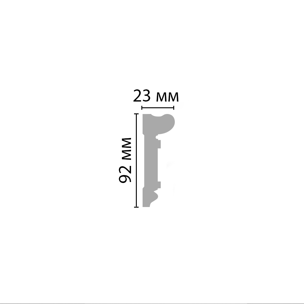 Decomaster Молдинг гладкий DECOMASTER A119 (92*23*2000мм)