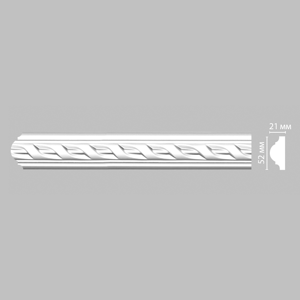 Decomaster Молдинг с рисунком DECOMASTER 98061F гибкий (52*21*2400мм)