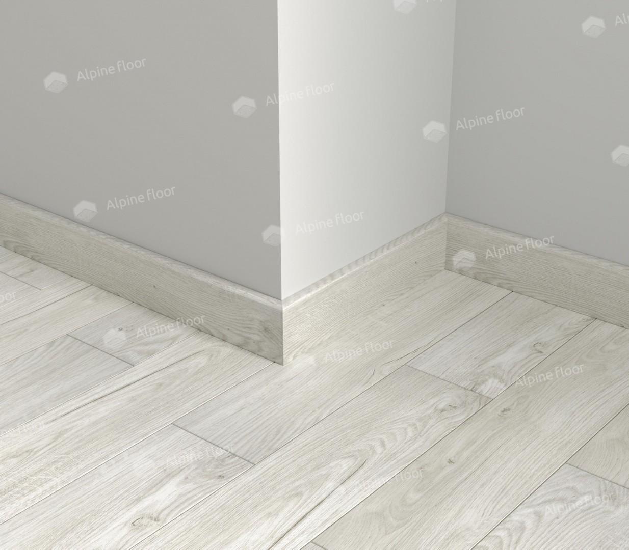 Alpine Floor Напольный плинтус Parquet Light Снежный SK 13-11