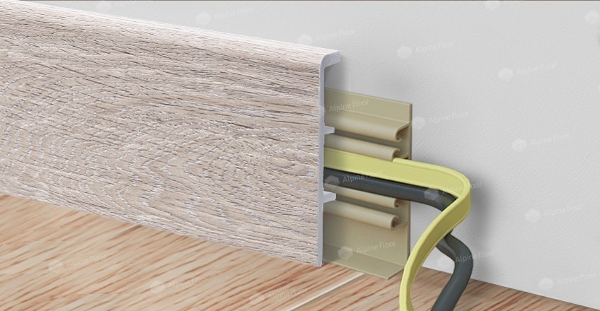 Alpine Floor Напольный Плинтус Rico Concept 80 Дуб Латте