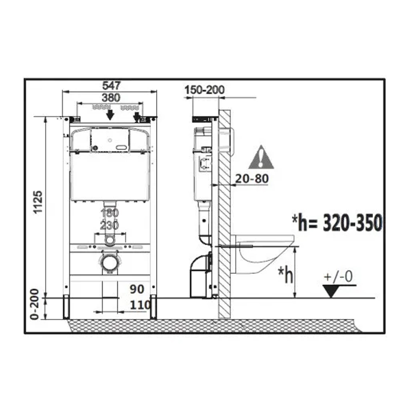 Roca ПЭК Roca Meridian Pack подвесной унитаз Rimless + инсталляция + сиденье Supralit (7.8931.0.499.0)