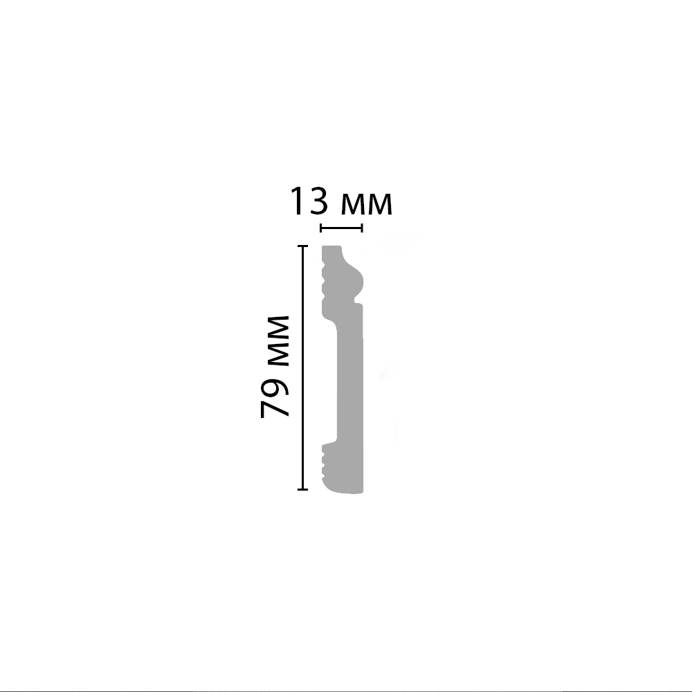 Decomaster Плинтус напольный DECOMASTER D005-112G ДМ (79*13*2400мм)