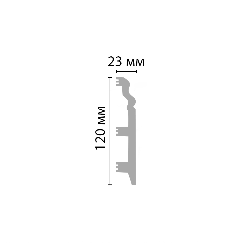 Decomaster Плинтус напольный DECOMASTER D233-115ДМ (120*23*2400мм)