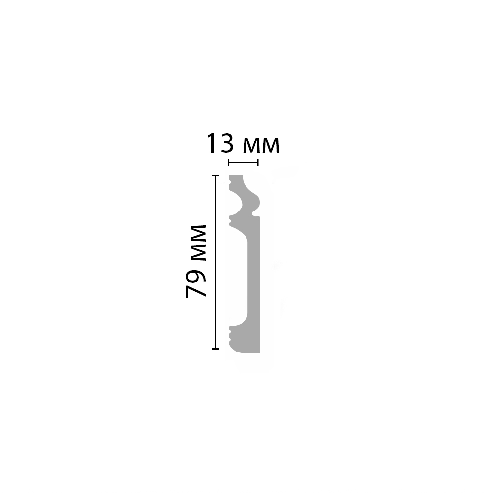 Decomaster Плинтус напольный DECOMASTER D005 ДМ (79*13*2000мм)