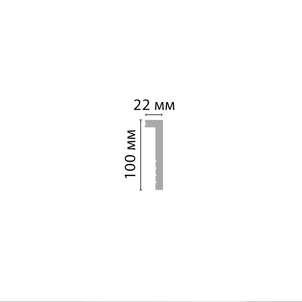 Decomaster Плинтус напольный DECOMASTER D171ДМ (100*22*2000)